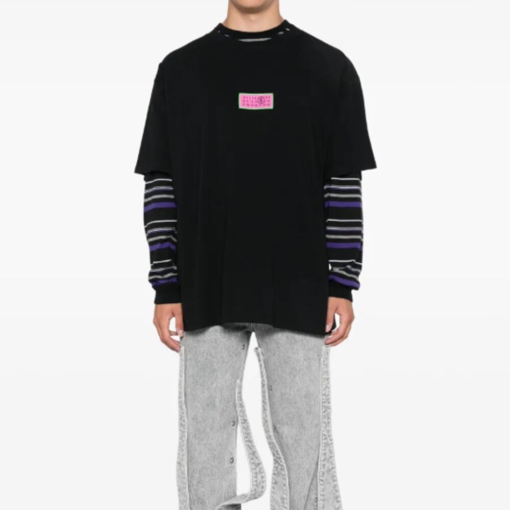 BNWT AW24 MM6 MAISON MARGIELA NUMBERS MOTIF TSHIRT S